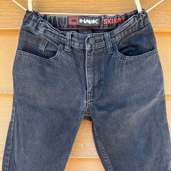 Tony Hawk Boys Black Skinny Jeans Size 14 Cotton Blend - Picture 4 of 13